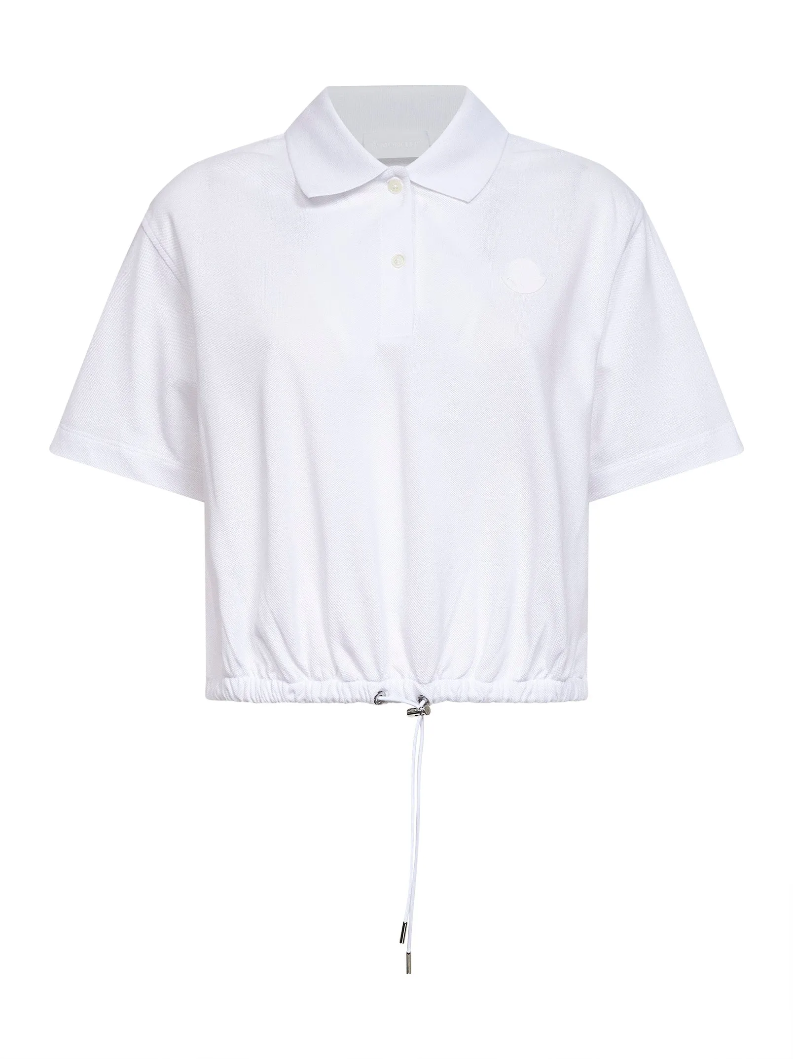 Cropped Polo Shirt White Cotton sold by Lord & Taylor