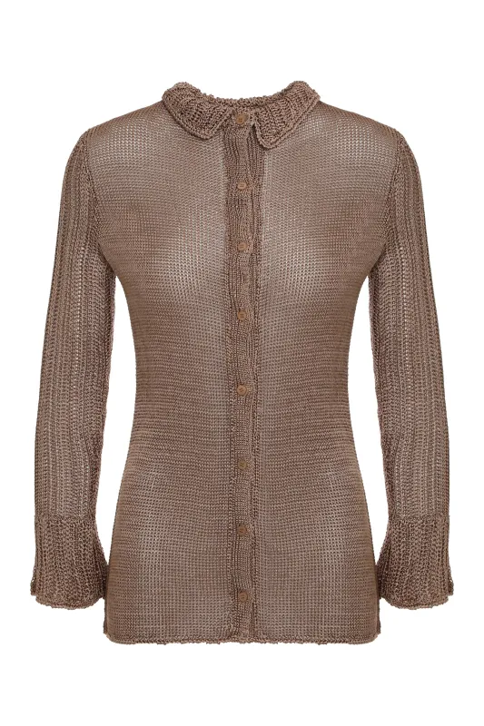 Knit Cardigan with Button Closure made by Savannah Morrow