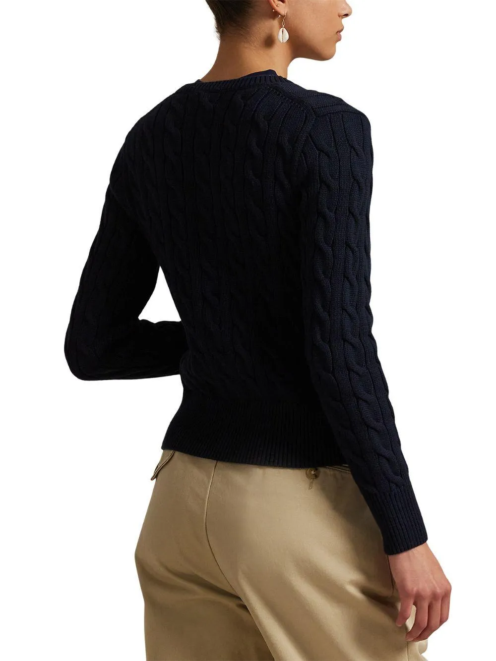 Cardigan Cable Knit Blue sold by Lord & Taylor product image thumbnail 3