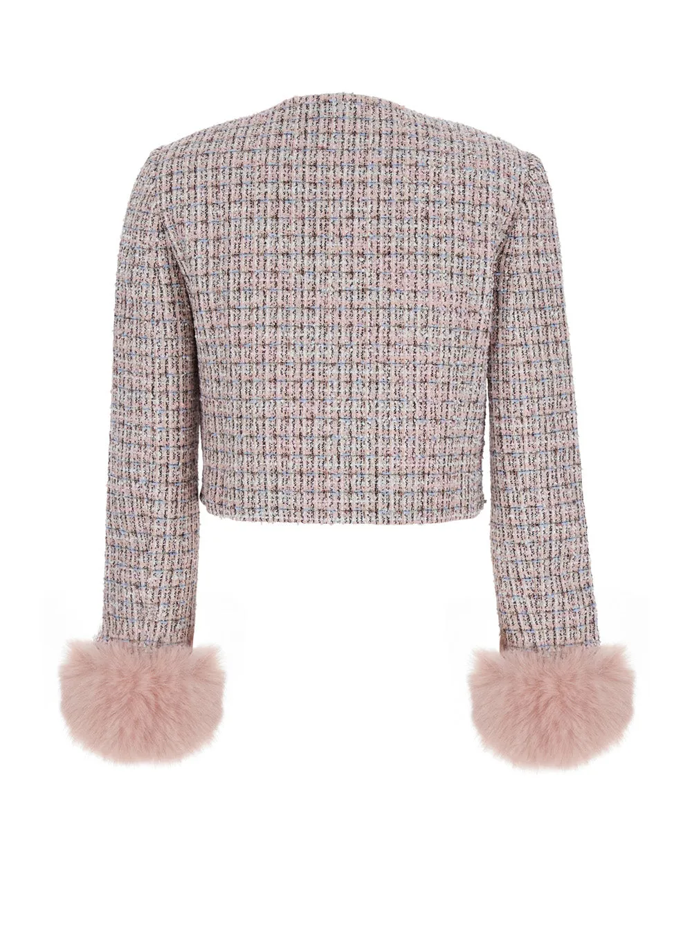 Pink Crewneck Jacket with Crystal Details sold by Lord & Taylor product image thumbnail 2