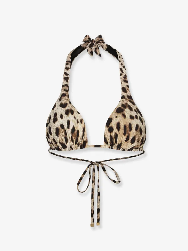 Bikini Top with Animal Print made by Dolce & Gabanna