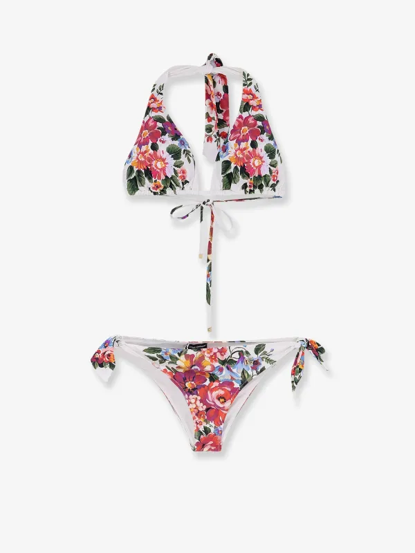 Bikini with Floral Print made by Dolce & Gabanna