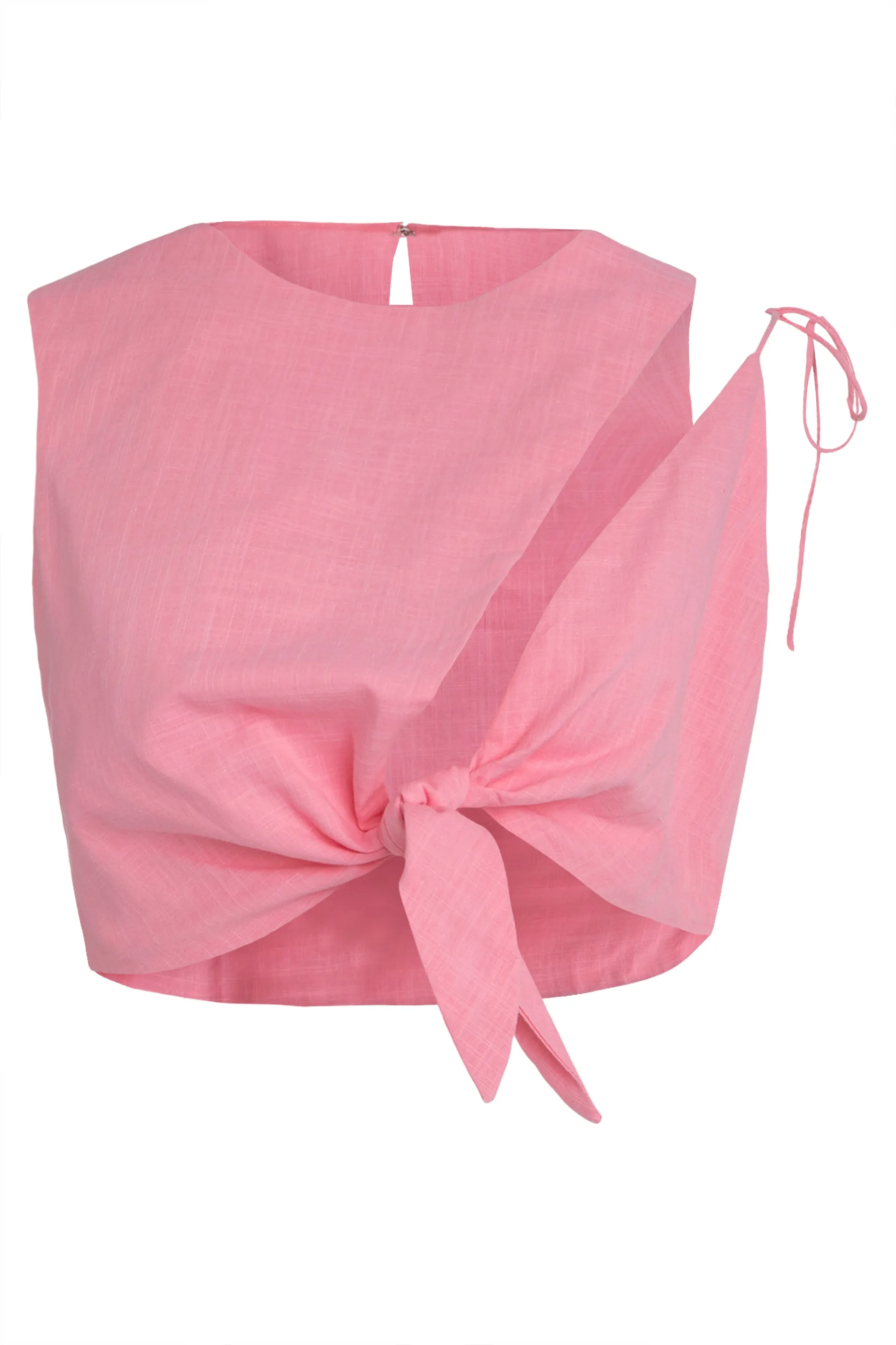 Cotton Crop Top with Decorative Bow sold by Lord & Taylor