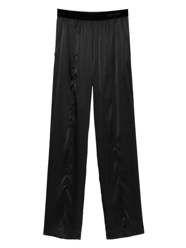 Trousers Black Silk made by Tom Ford