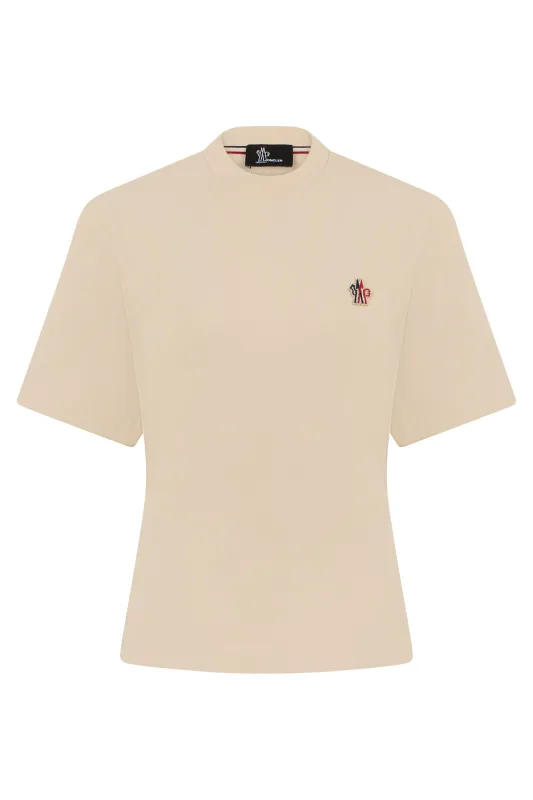 Cotton T-shirt Natural made by Moncler