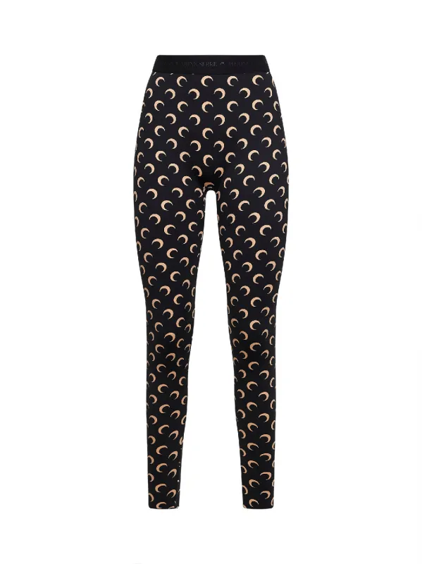 Leggings Black Moon Print made by Marine Serre