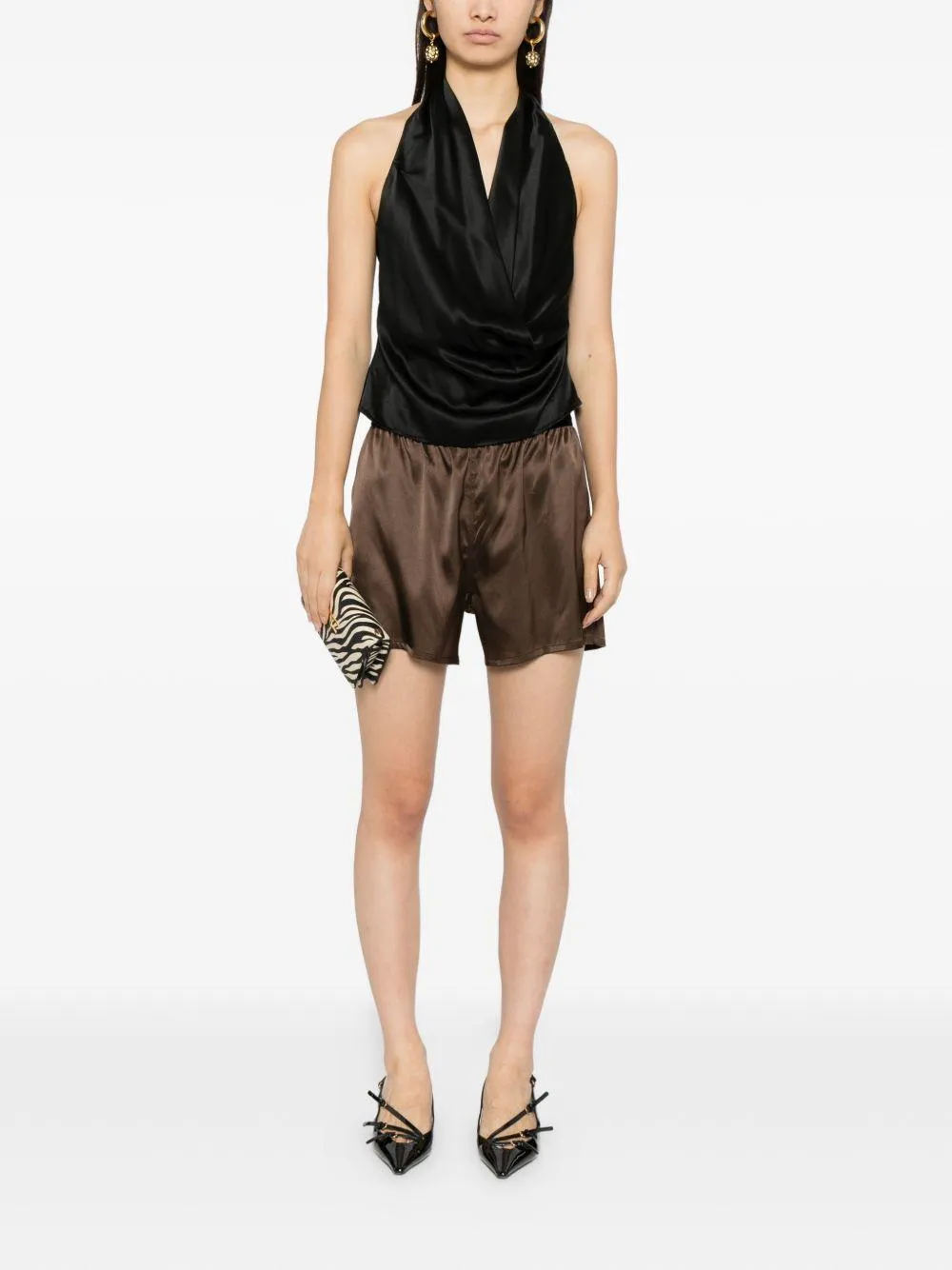 Shorts in Cinnamon Silk sold by Lord & Taylor product image thumbnail 4