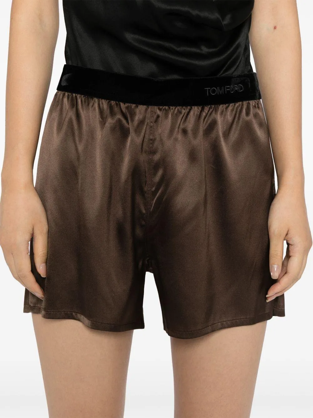 Shorts in Cinnamon Silk sold by Lord & Taylor product image thumbnail 5