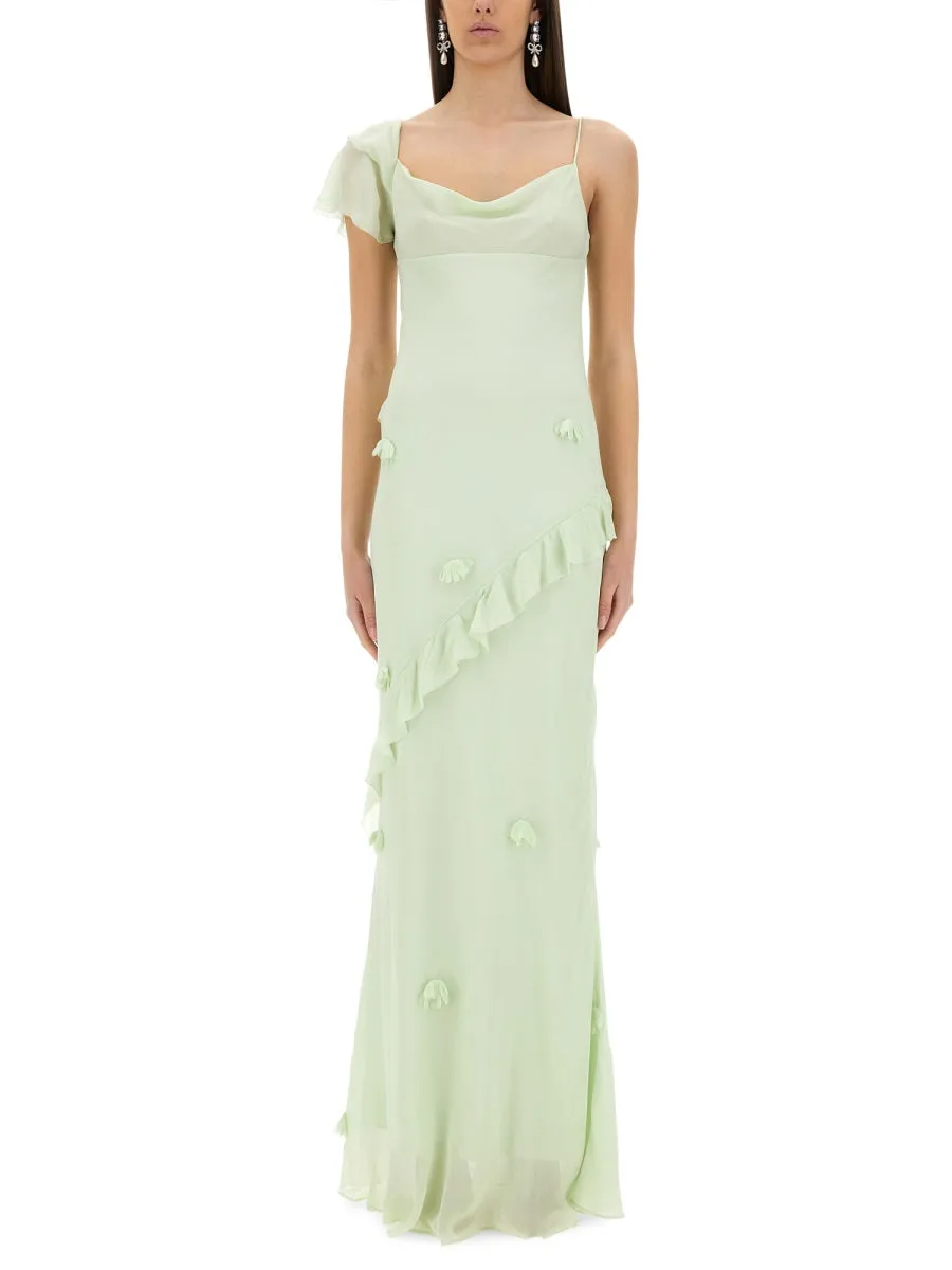 Long Dress with Floral Appliqués sold by Lord & Taylor