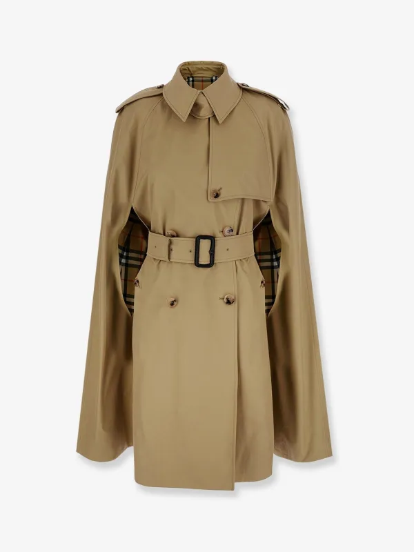 Cotton Trench Coat with Belt made by Burberry