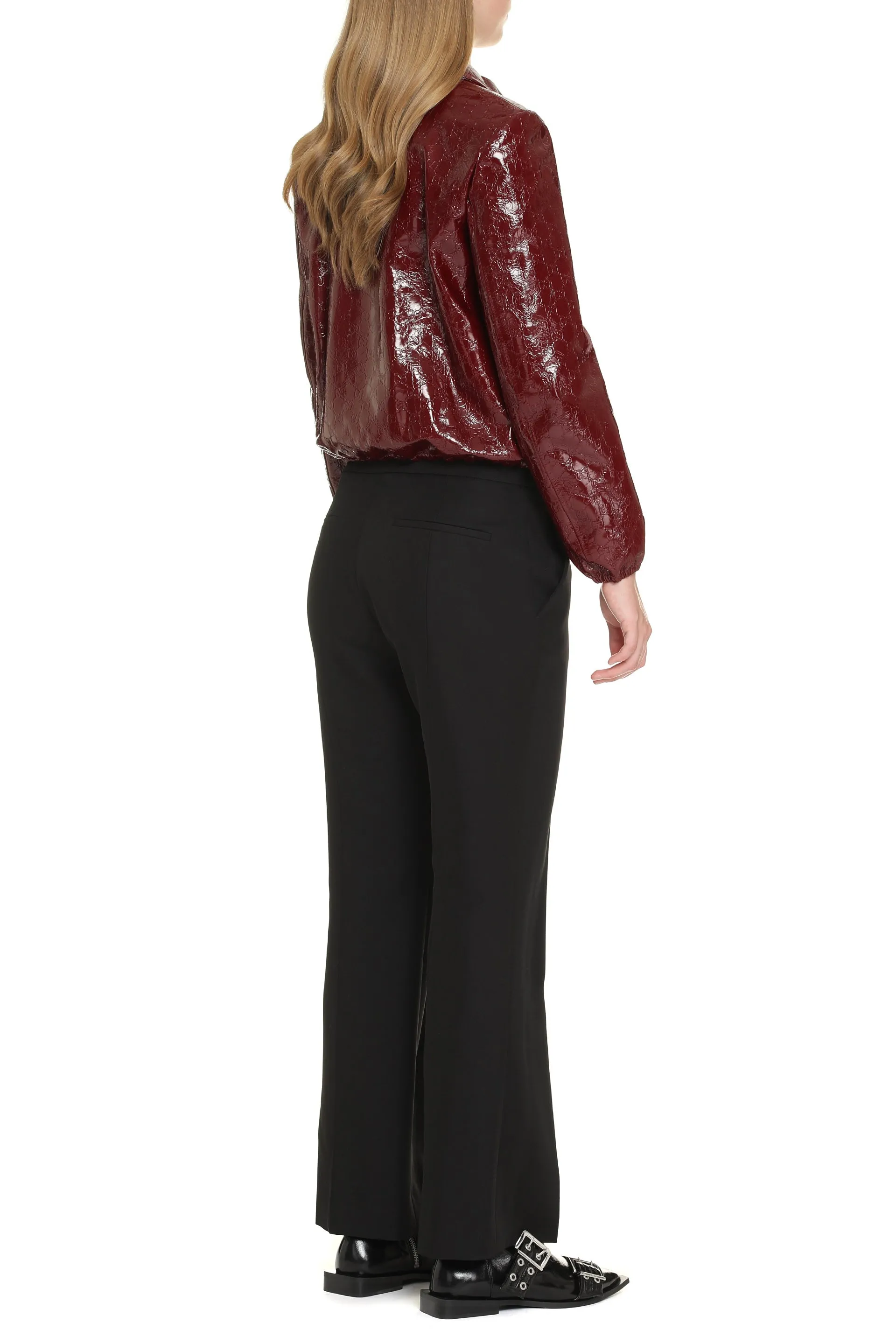 Wool Flared Trousers sold by Lord & Taylor product image thumbnail 4