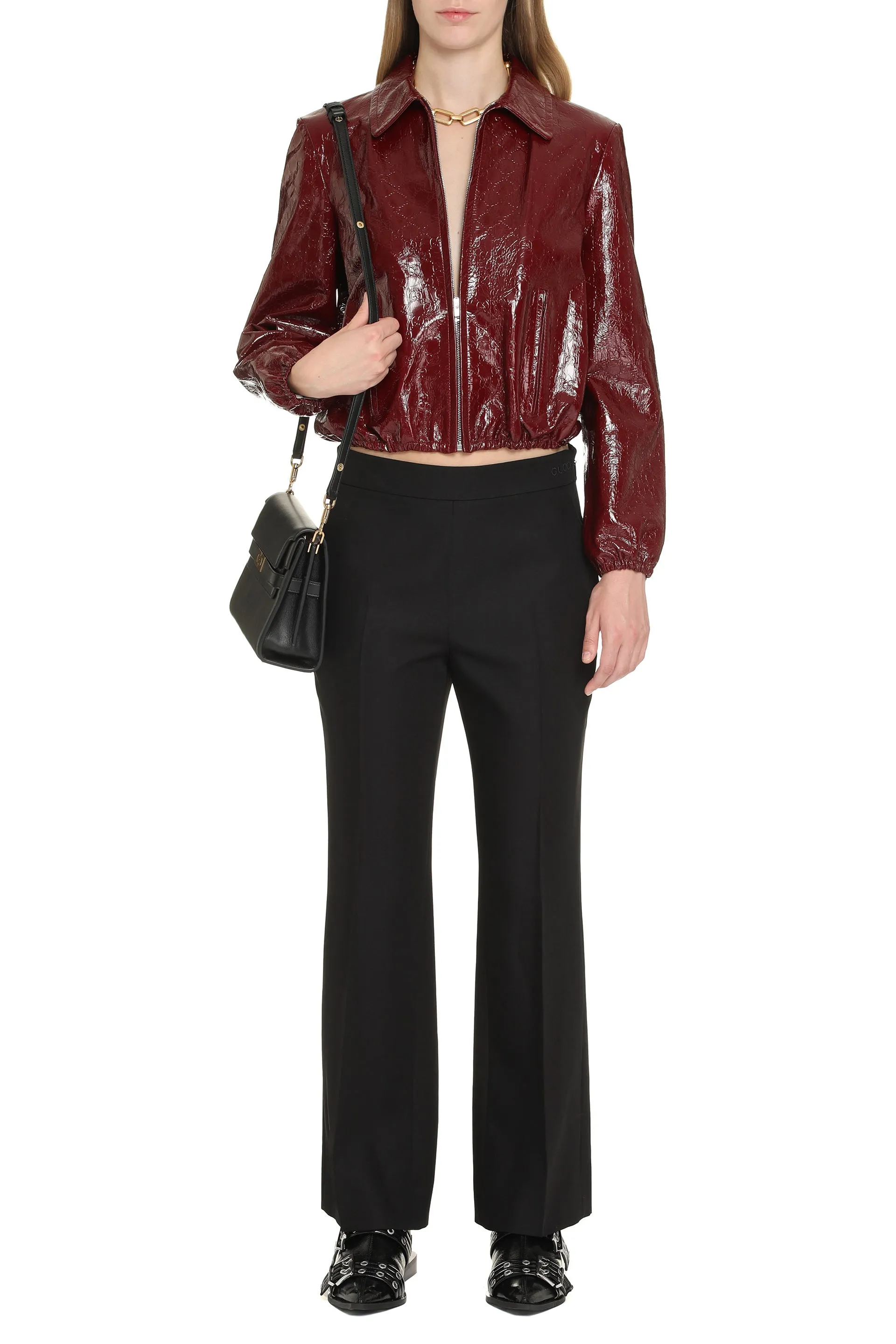 Wool Flared Trousers sold by Lord & Taylor product image thumbnail 3