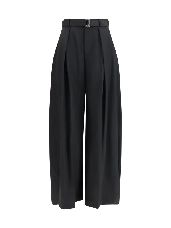 Trousers Oversized Black made by Sacai