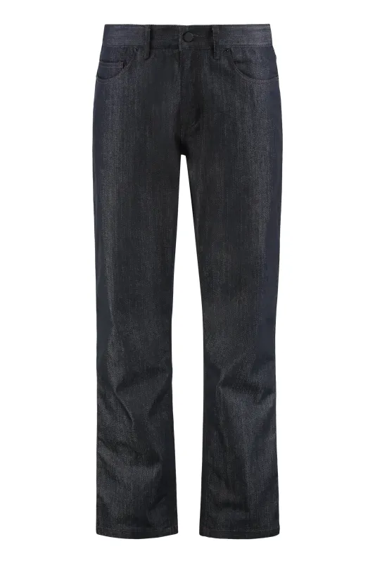 Straight Leg Jeans with Five Pockets made by Moncler