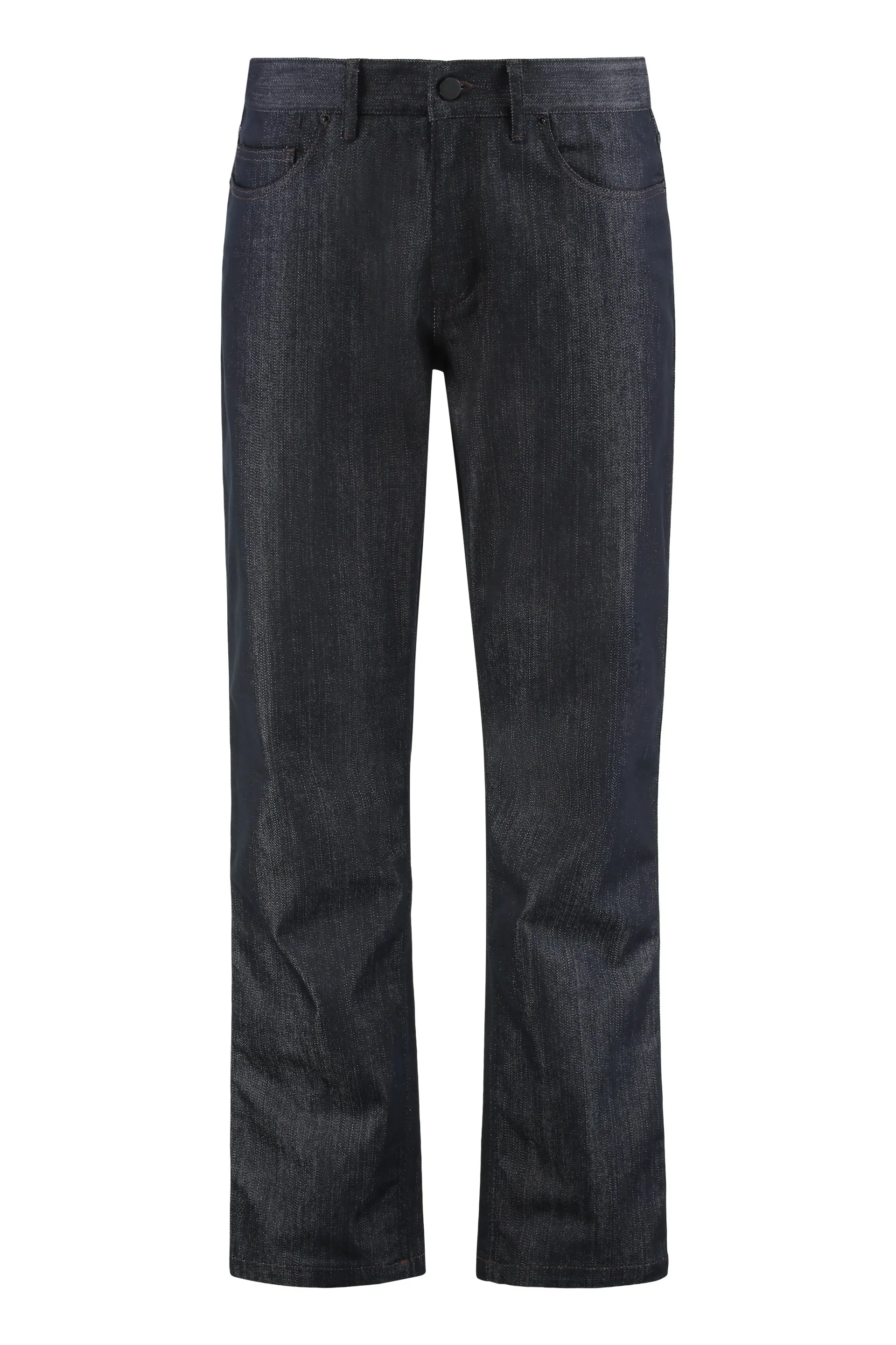 Straight Leg Jeans with Five Pockets sold by Lord & Taylor