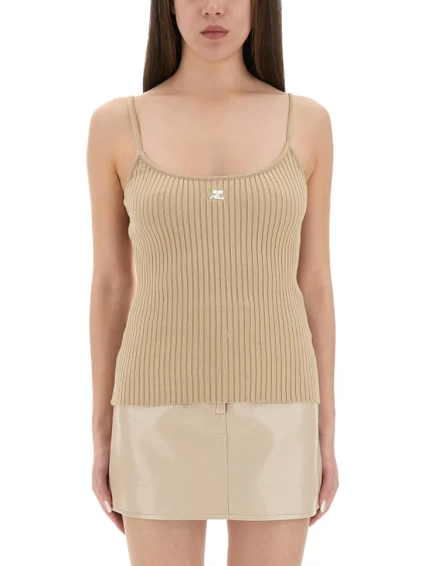 Reedition Knit Tank Top made by Courreges