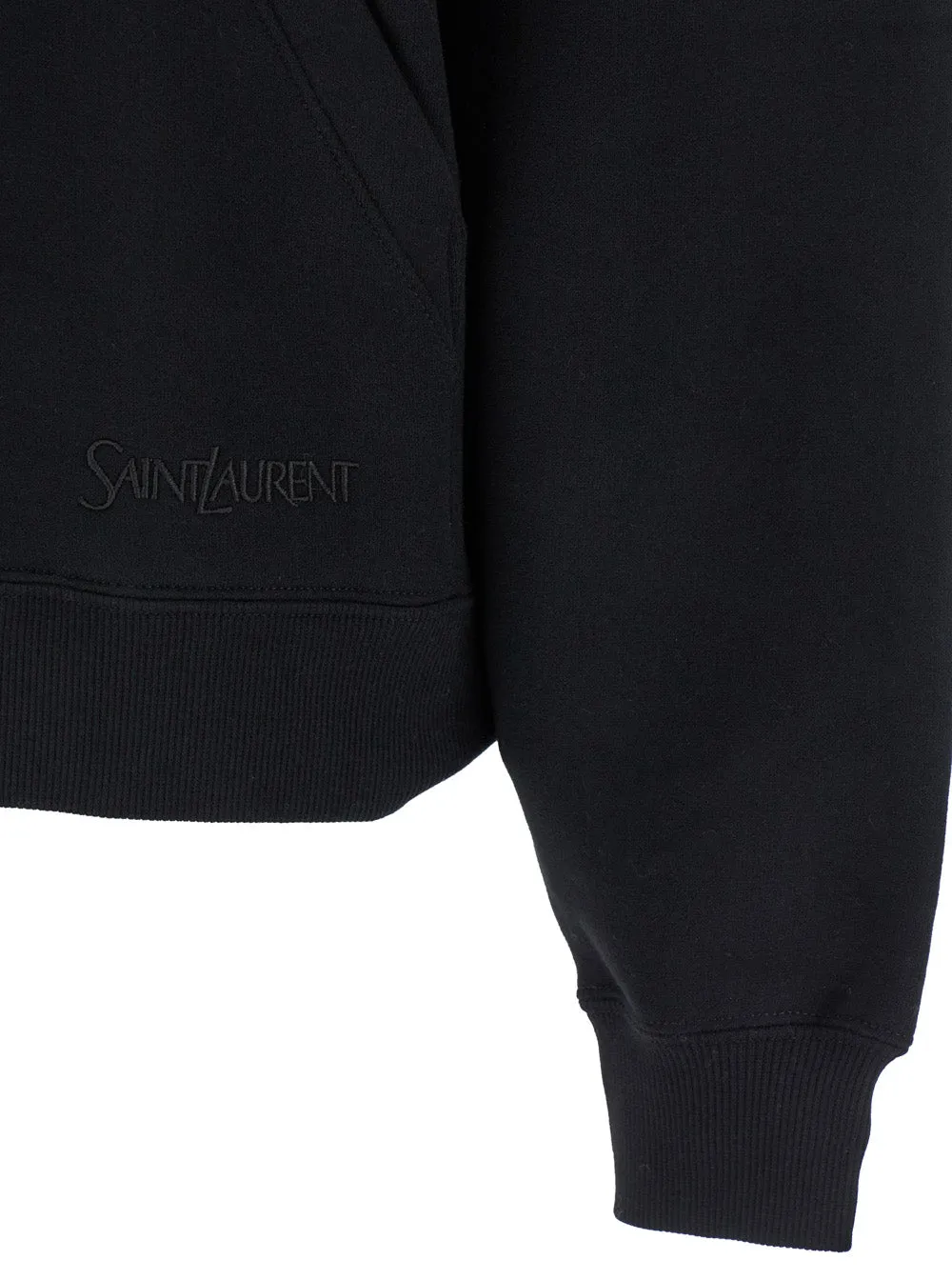 Oversized Black Hoodie with Kangaroo Pocket sold by Lord & Taylor product image thumbnail 3