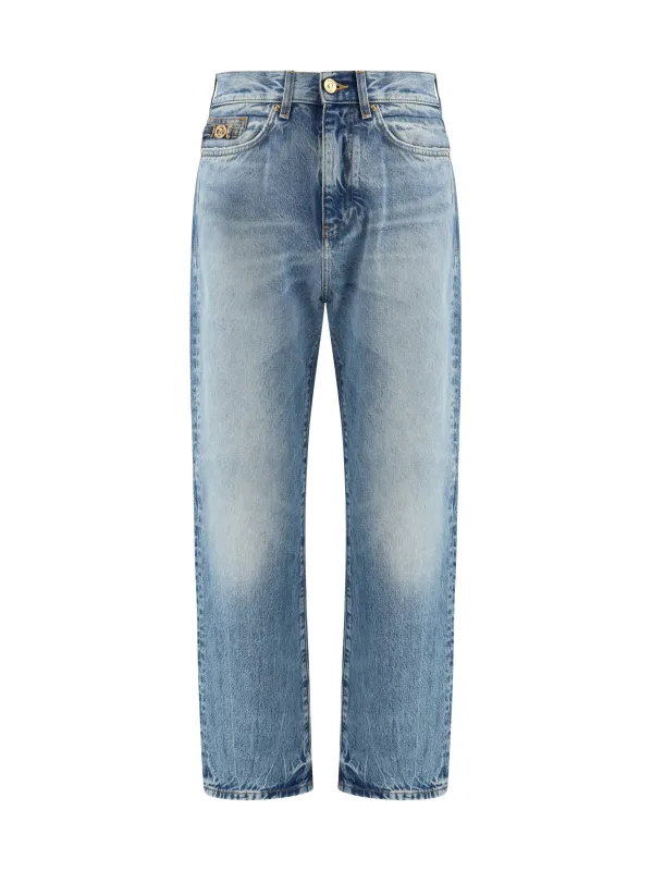 Jeans Distressed Light Blue made by Versace