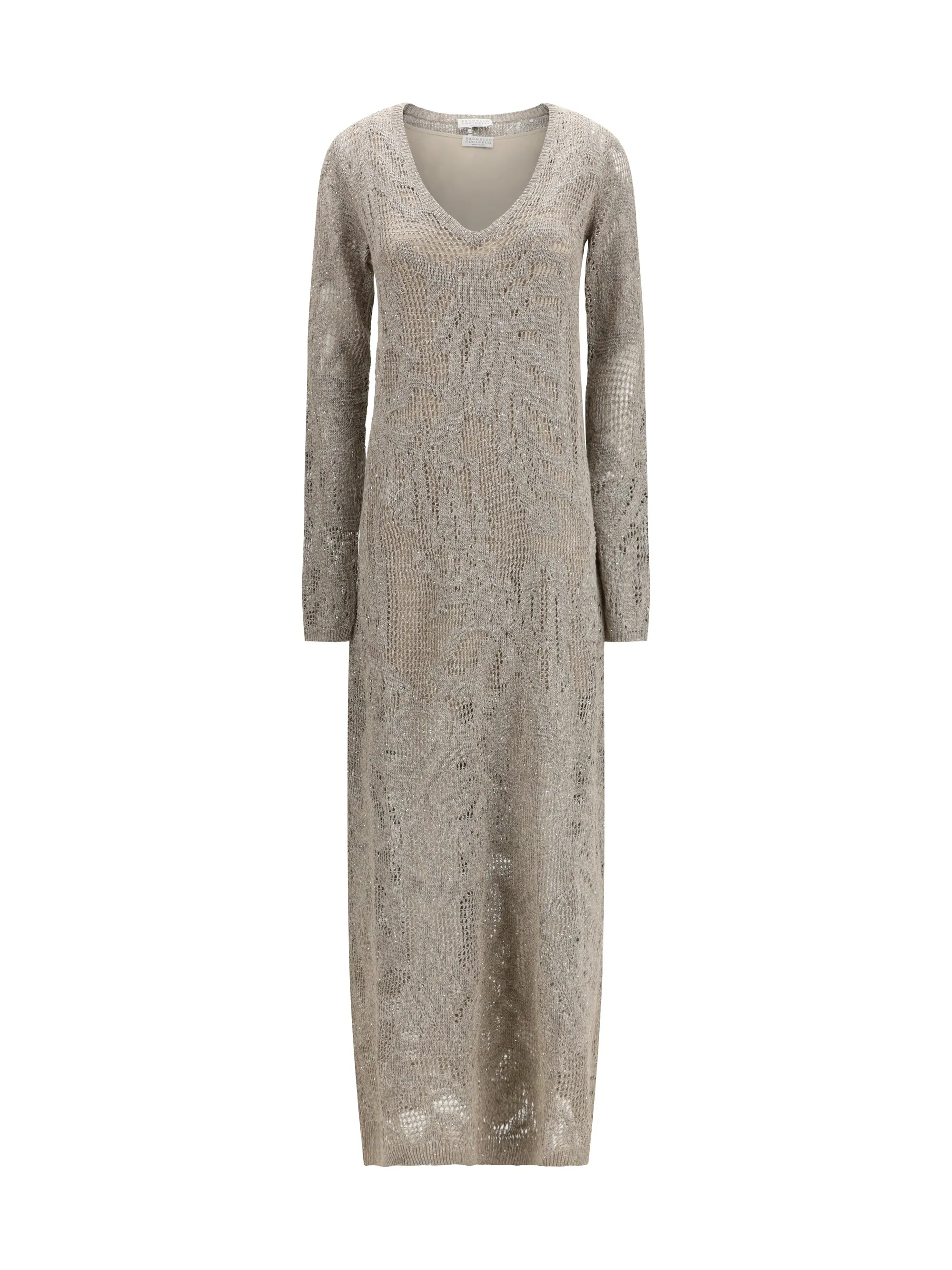 Dress Knit Sequin Taupe sold by Lord & Taylor