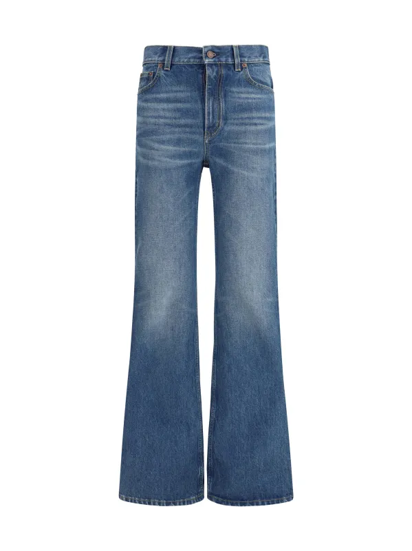 Flared Jeans Faded Indigo made by Chloe