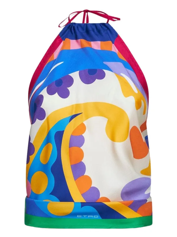 Silk Top Multicolour made by Etro