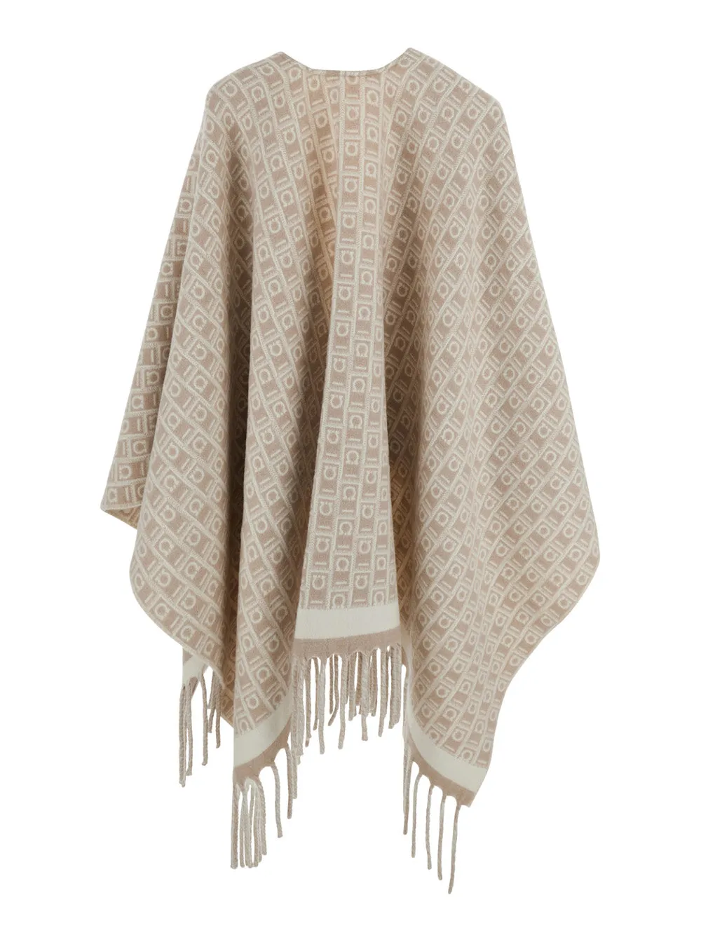 Cape in Beige Wool with Gancini Embroidery sold by Lord & Taylor product image thumbnail 2