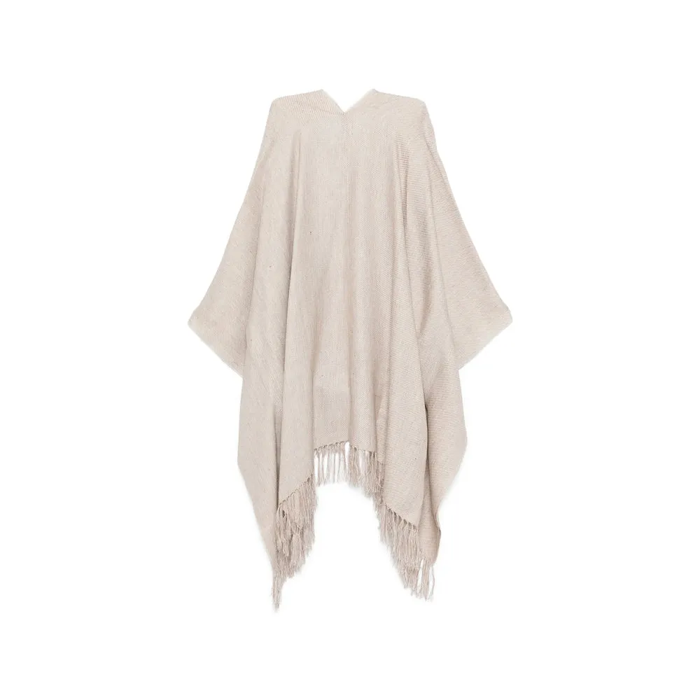 Light Brown Fringed Cape sold by Lord & Taylor product image thumbnail 3