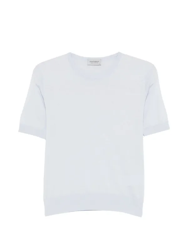 SEA ISLAND COTTON SWEATER made by John Smedley