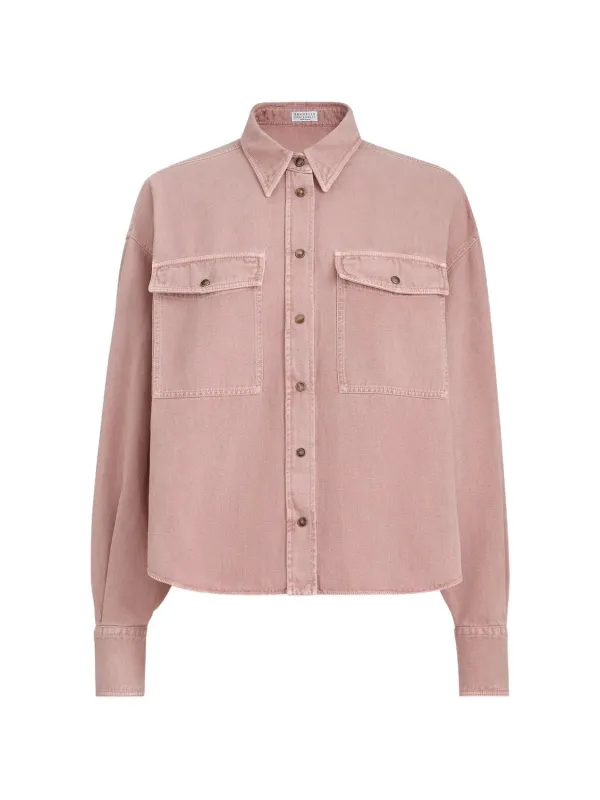 COTTON LINEN SHIRT made by Brunello Cucinelli