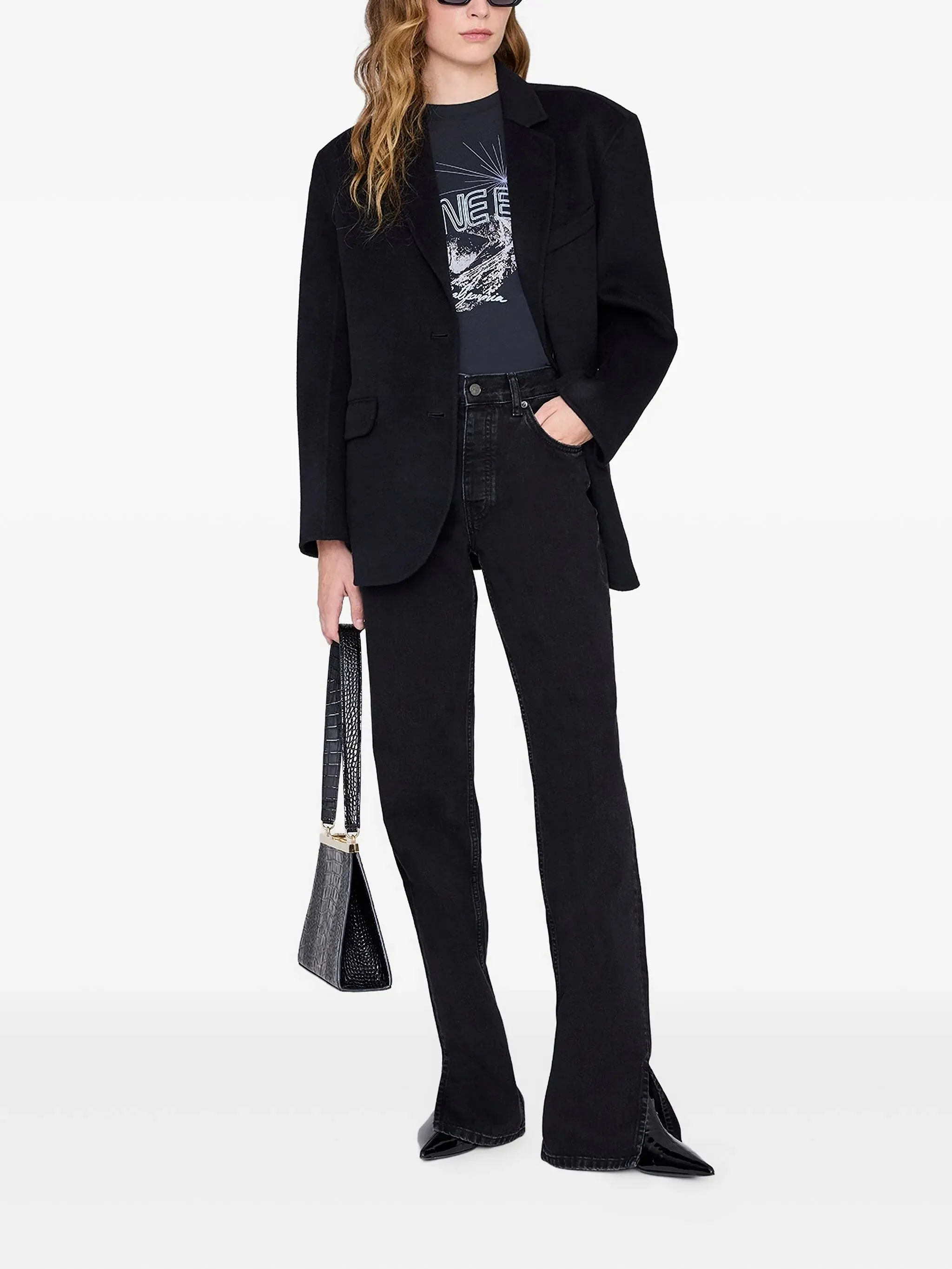 MC WALKER BLACK T-SHIRT WITH MOUNTAIN LOGO sold by Lord & Taylor product image thumbnail 3