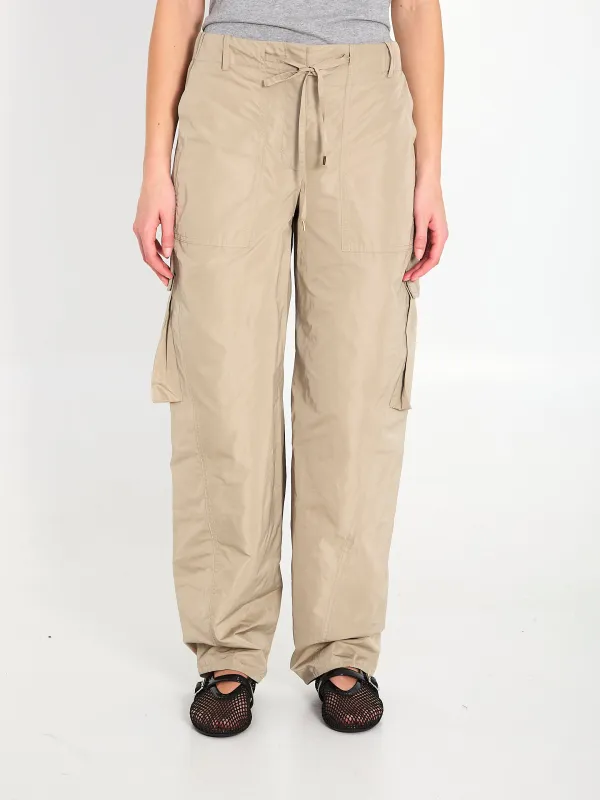 BEIGE CARGO PANTS made by Alaia