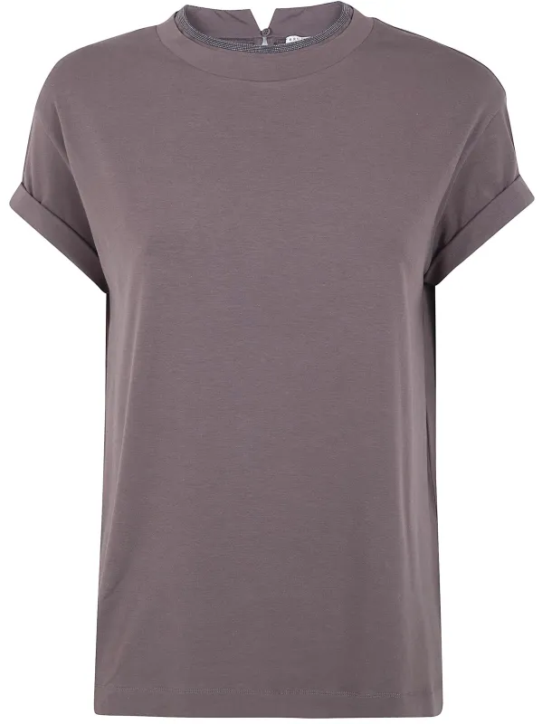 ROUND NECK T-SHIRT made by Brunello Cucinelli
