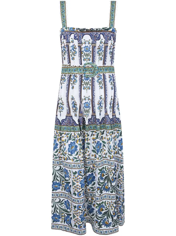 SLEEVELESS BELT MAXI DRESS made by FARM Rio