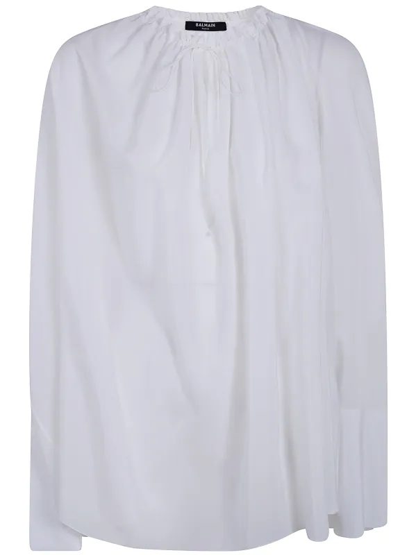 FLUID CREPE BLOUSE made by Balmain