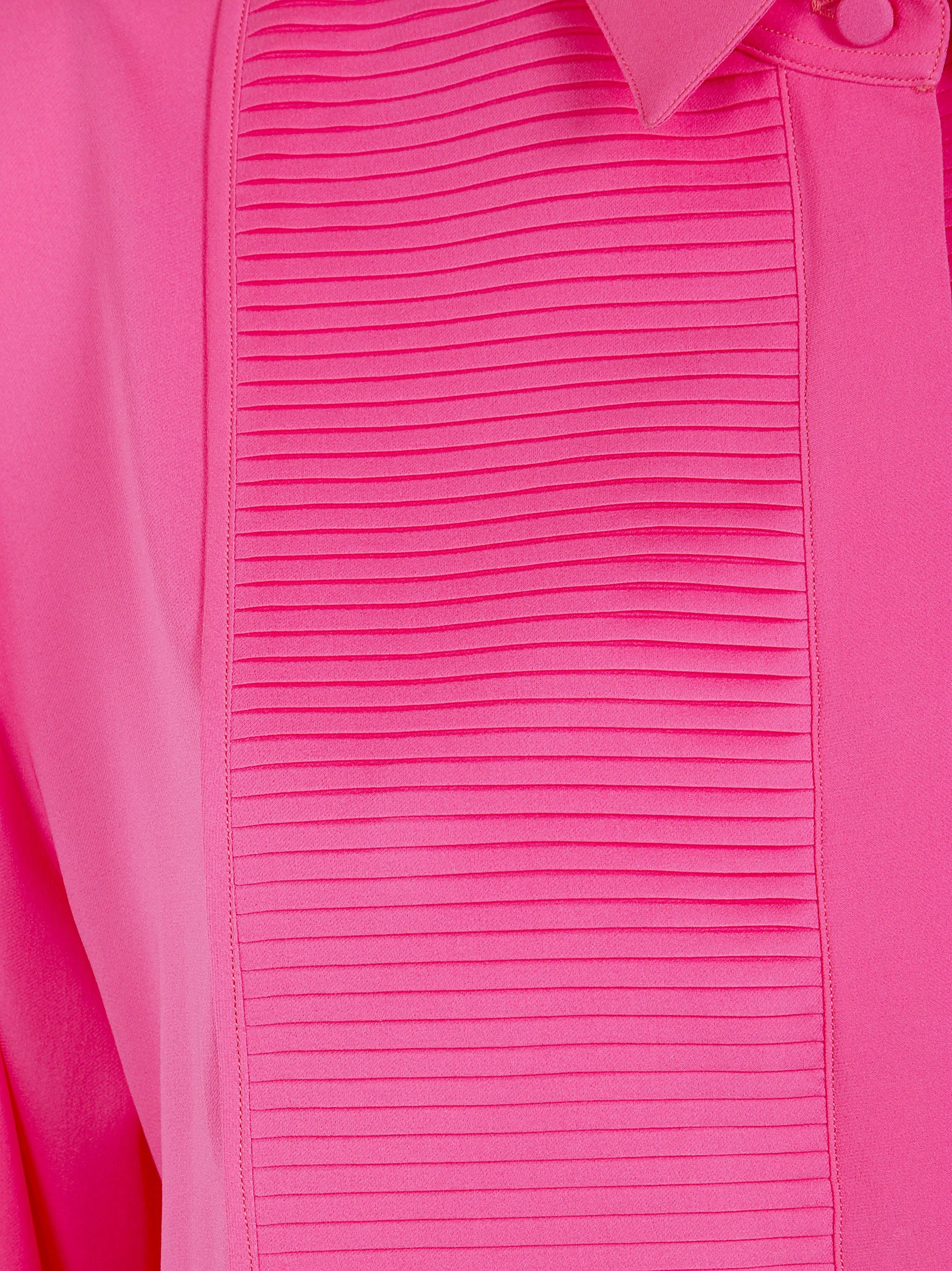 WASHED SILK GEORGETTE TUXEDO SHIRT sold by Lord & Taylor product image thumbnail 3