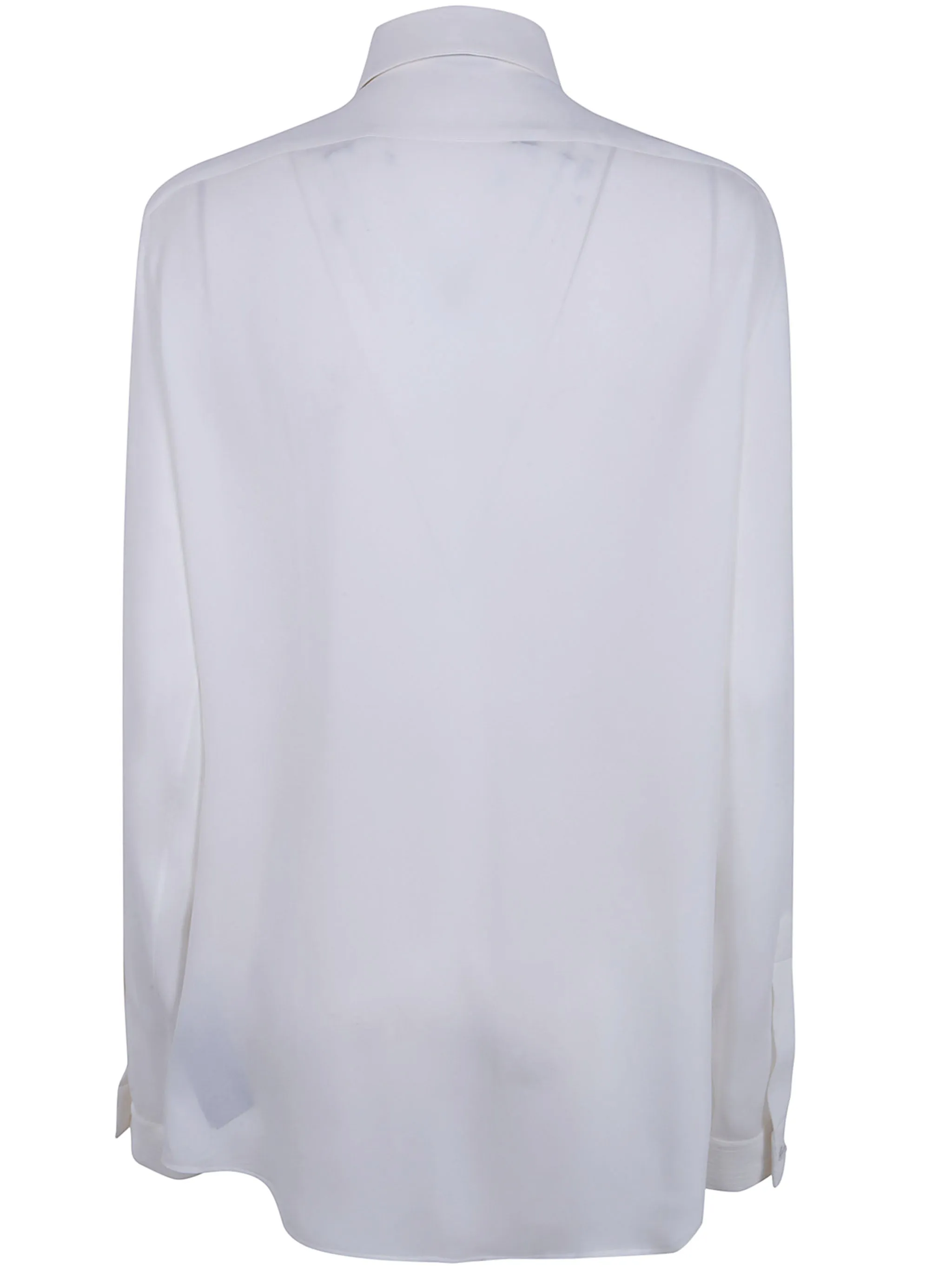 WASHED SILK GEORGETTE TUXEDO SHIRT sold by Lord & Taylor product image thumbnail 2