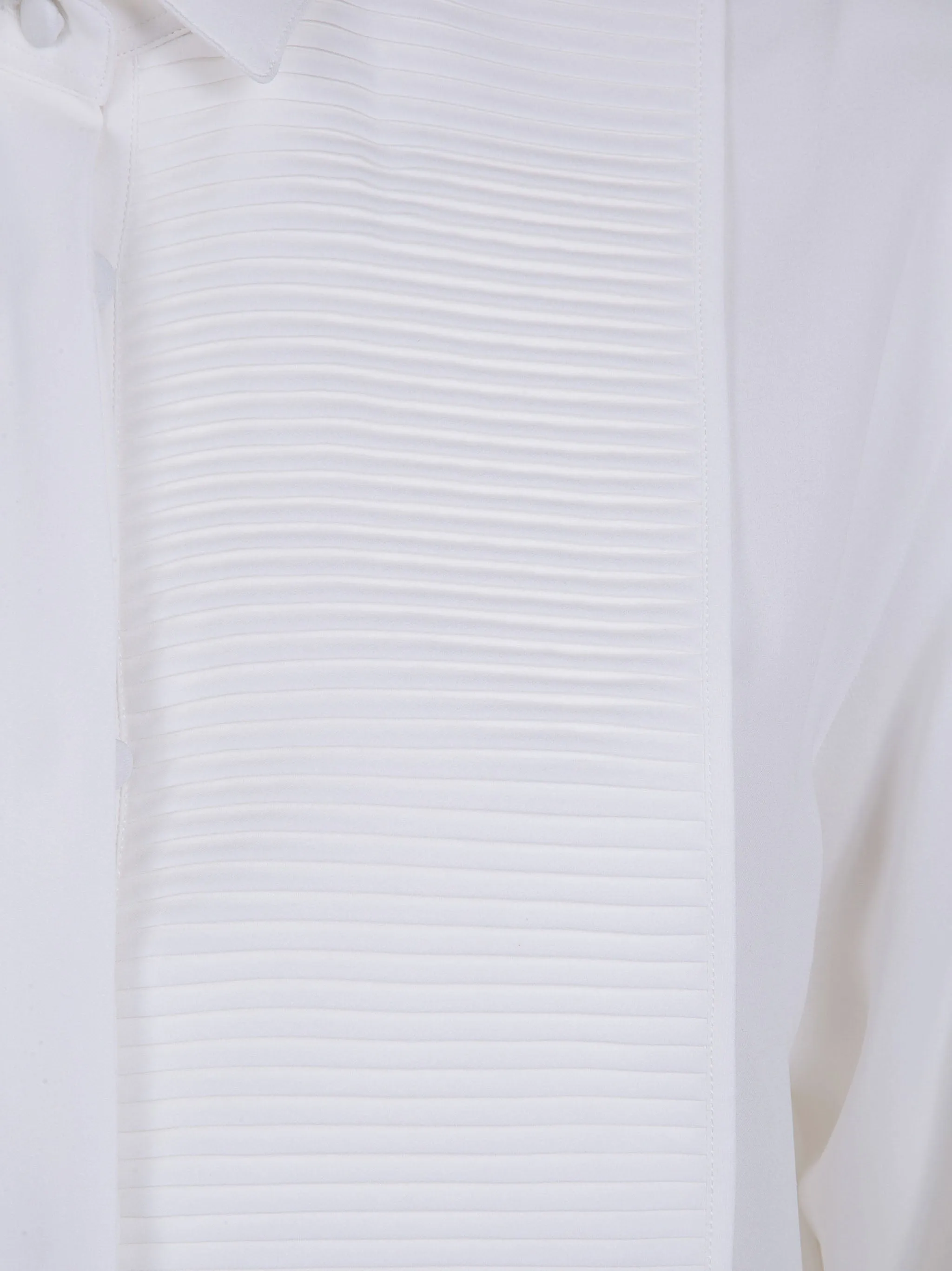 WASHED SILK GEORGETTE TUXEDO SHIRT sold by Lord & Taylor product image thumbnail 3