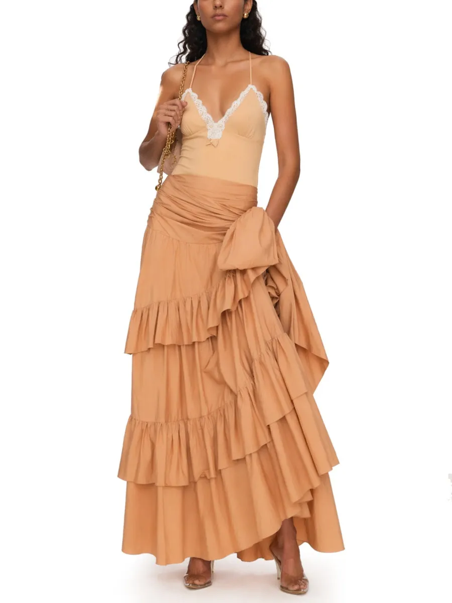GONNA LUNGA CON VOLANT sold by Lord & Taylor product image thumbnail 2