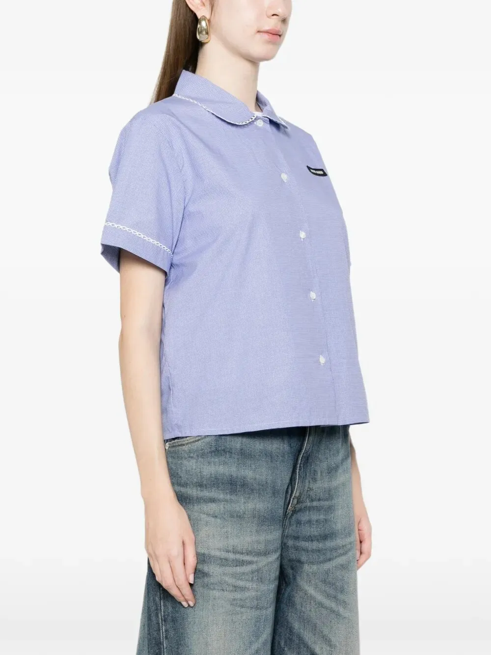 COTTON SHIRT WITH SHORT SLEEVES sold by Lord & Taylor product image thumbnail 5