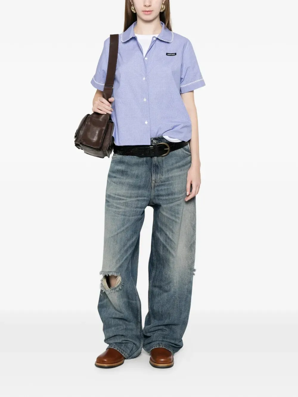 COTTON SHIRT WITH SHORT SLEEVES sold by Lord & Taylor product image thumbnail 2
