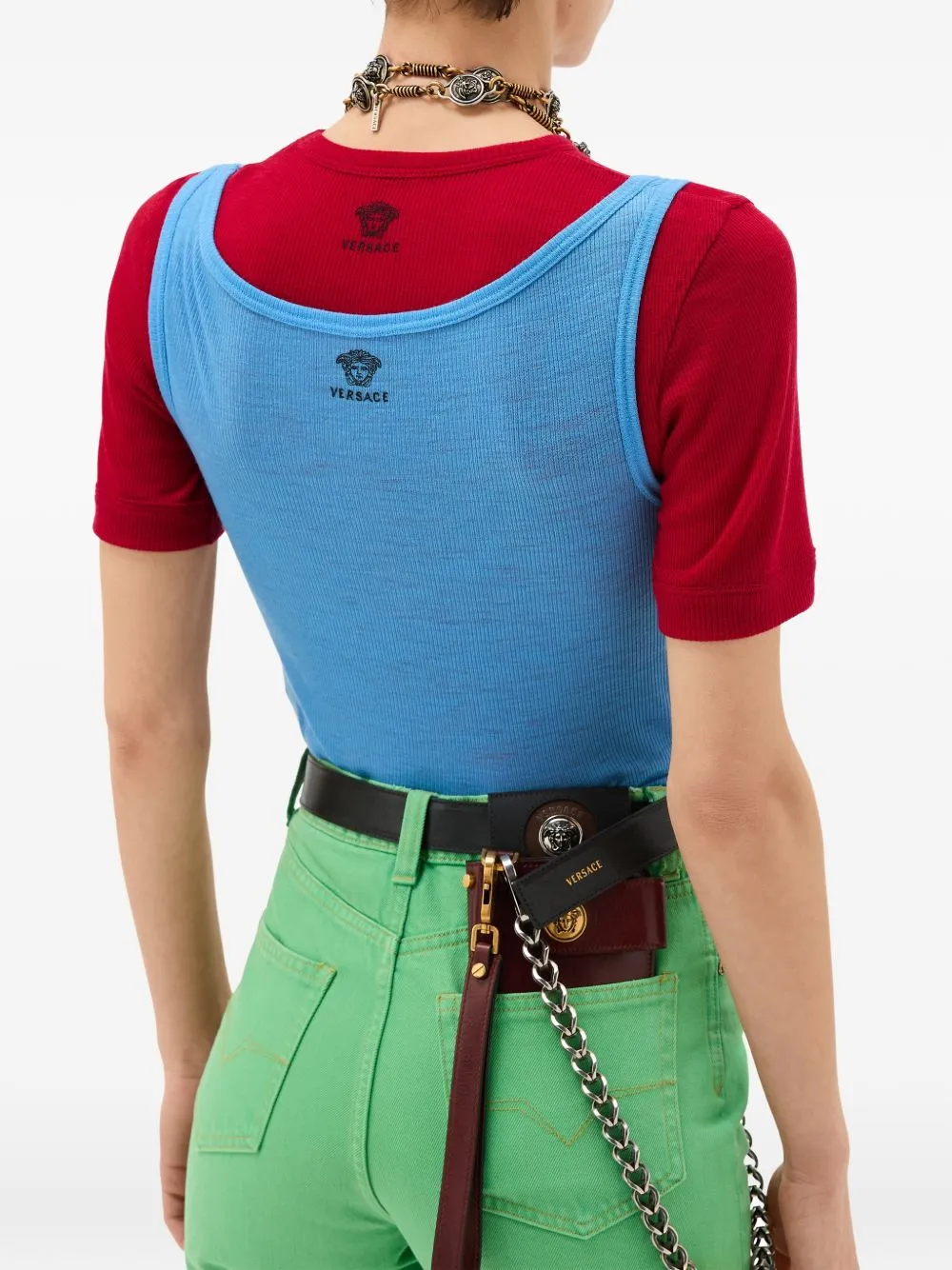 RIBBED WOOL TANK TOP WITH EMBROIDERY sold by Lord & Taylor product image thumbnail 2