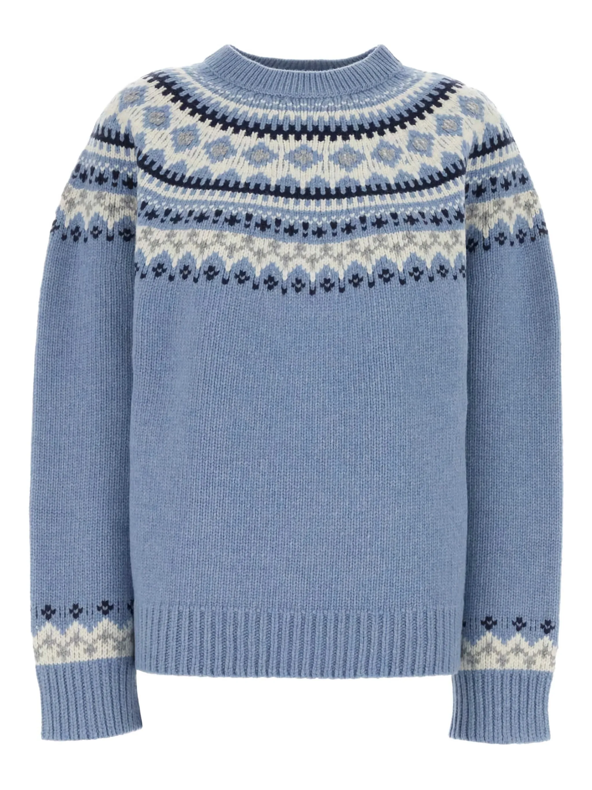 FAIR-ISLE PATTERNED WOOL SWEATER sold by Lord & Taylor