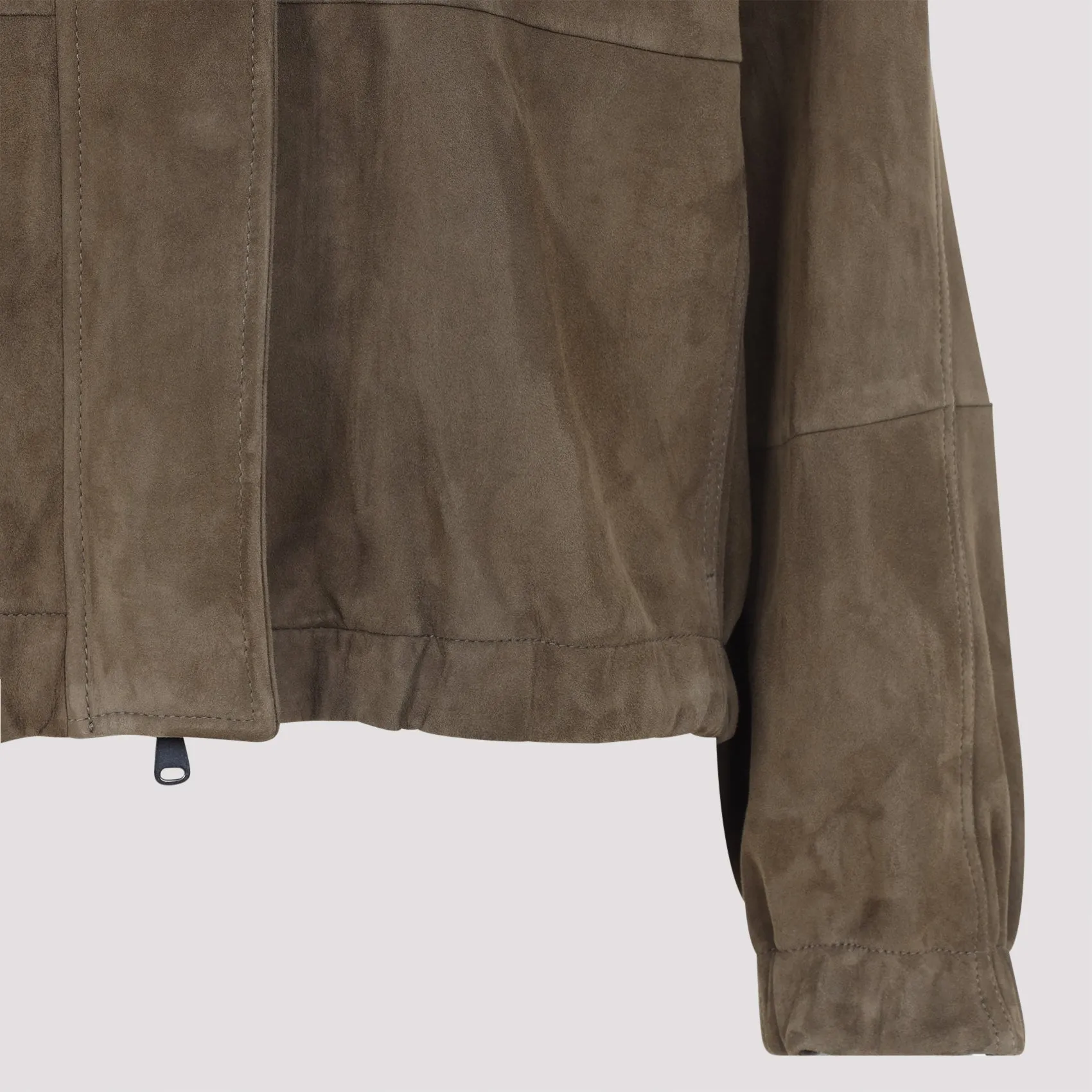 Brunello Cucinelli Suede Leather Jacket sold by Lord & Taylor product image thumbnail 5