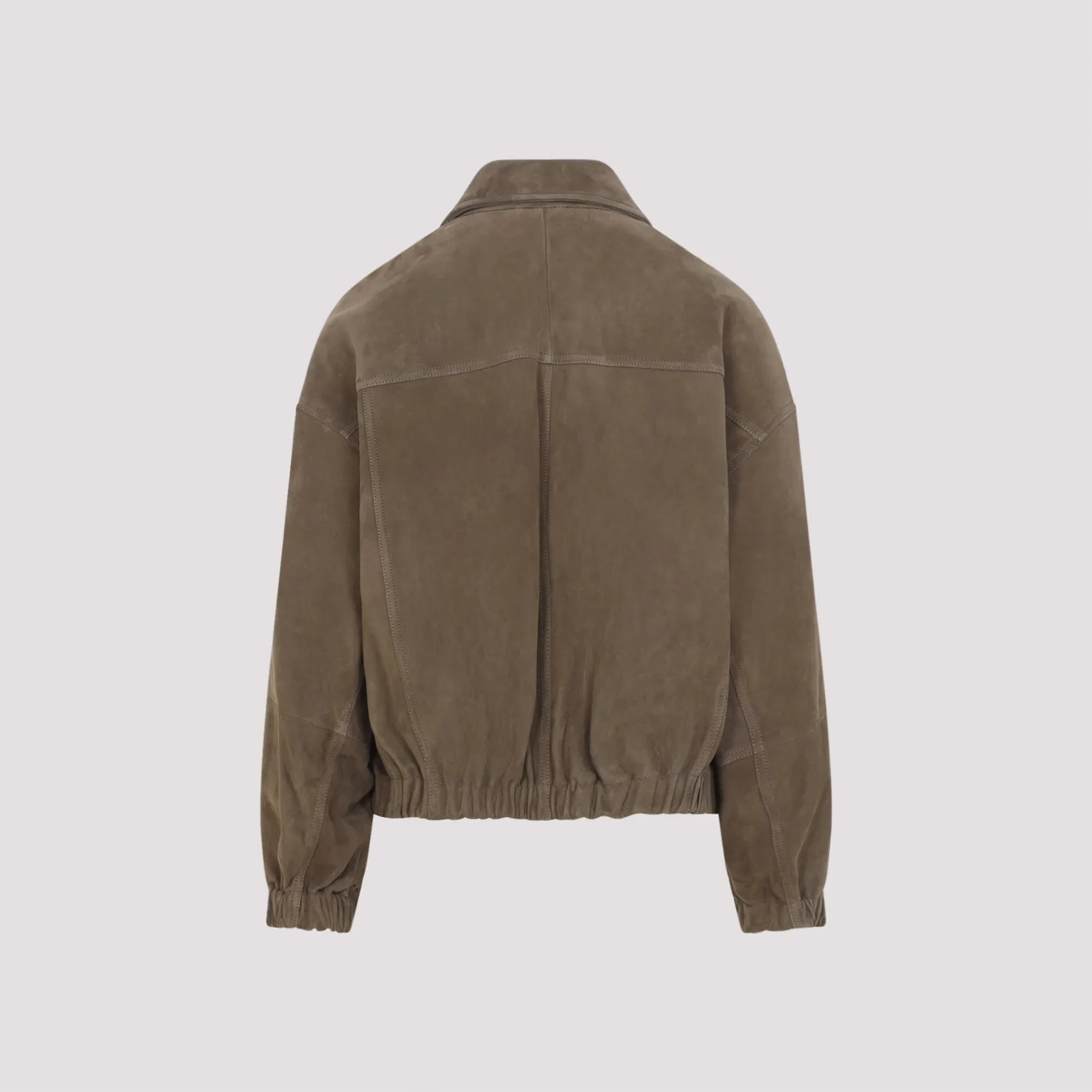 Brunello Cucinelli Suede Leather Jacket sold by Lord & Taylor product image thumbnail 4