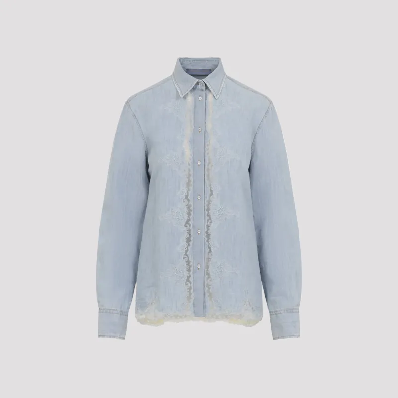 Ermanno Scervino Cotton and Linen Shirt made by Ermanno Scervino