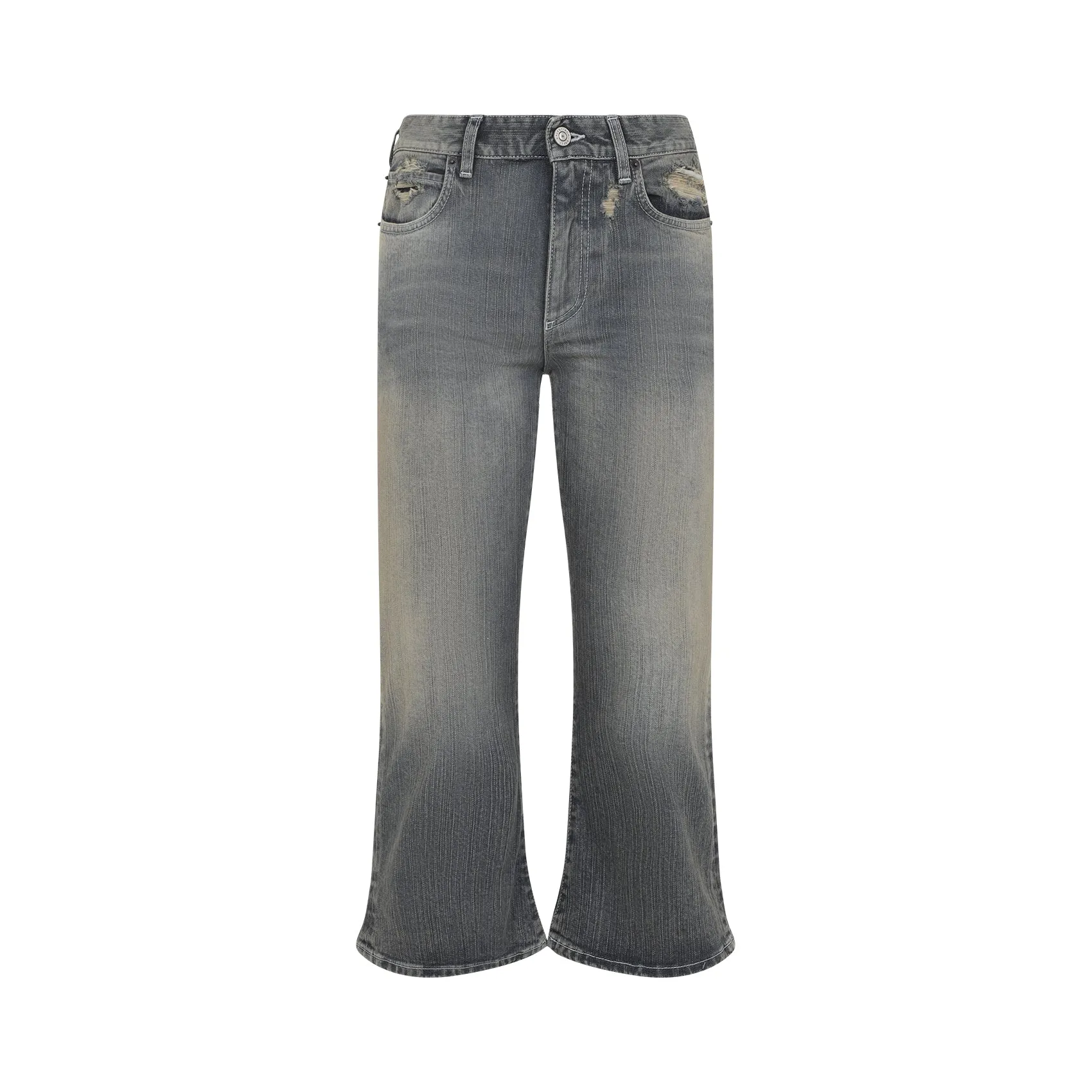 Balenciaga Laced Flared Capri Jeans sold by Lord & Taylor product image thumbnail 2