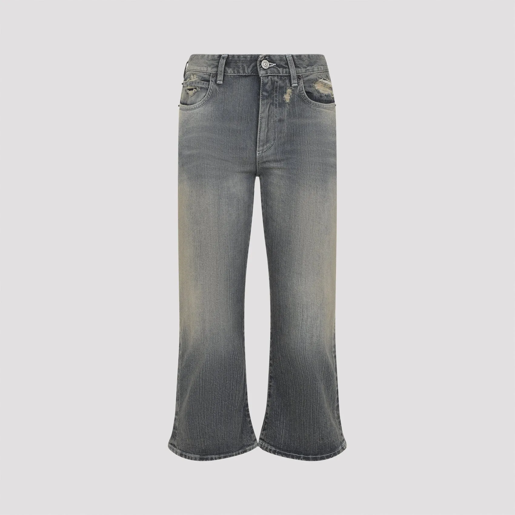 Balenciaga Laced Flared Capri Jeans sold by Lord & Taylor product image thumbnail 3