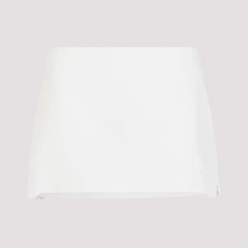 Miu Miu Linen and Cotton Mini Skirt made by Miu Miu