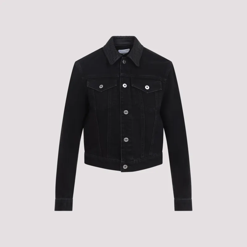 Bottega Veneta Intrecciato Collar Denim Jacket made by Bottega Veneta