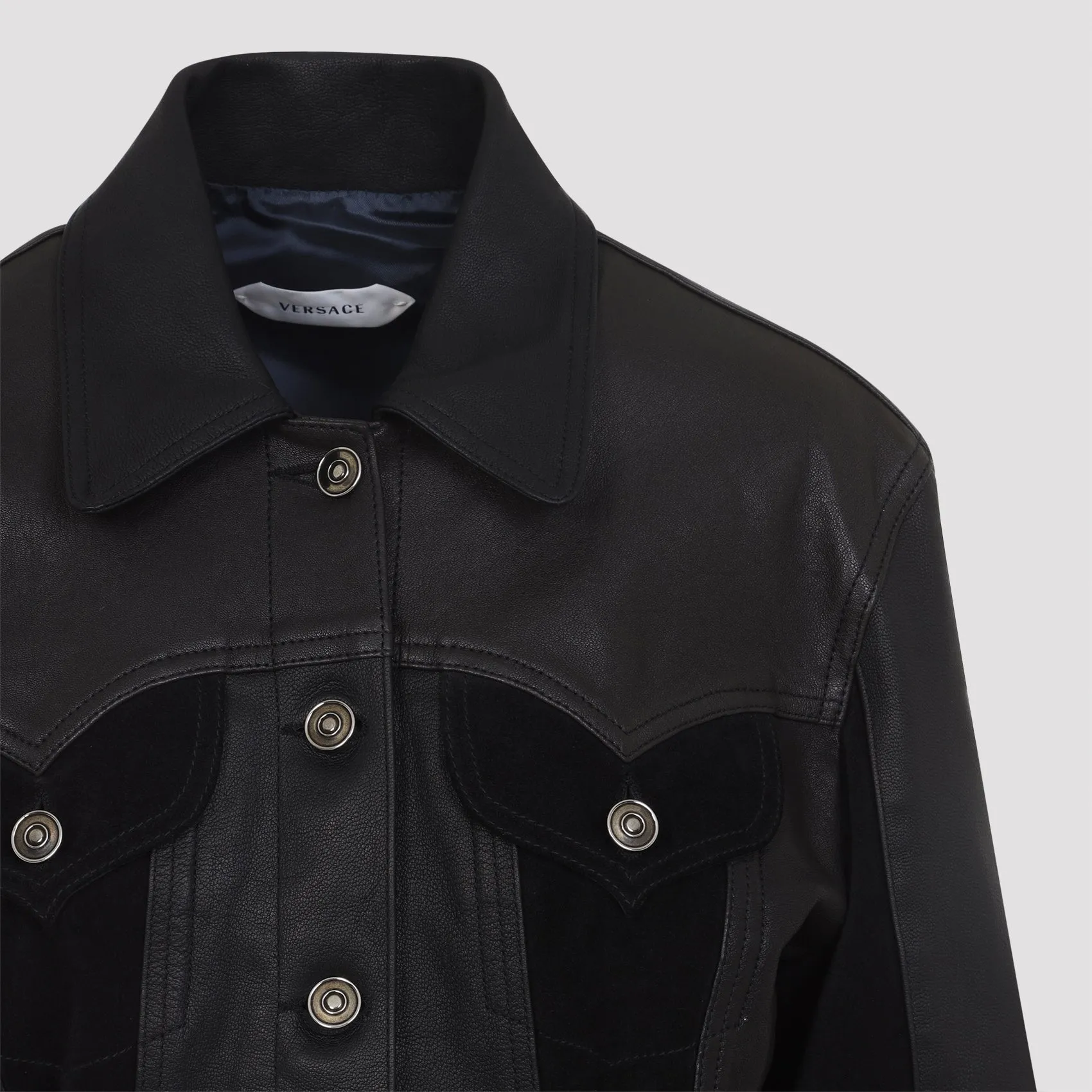 Versace Leather Jacket sold by Lord & Taylor product image thumbnail 5